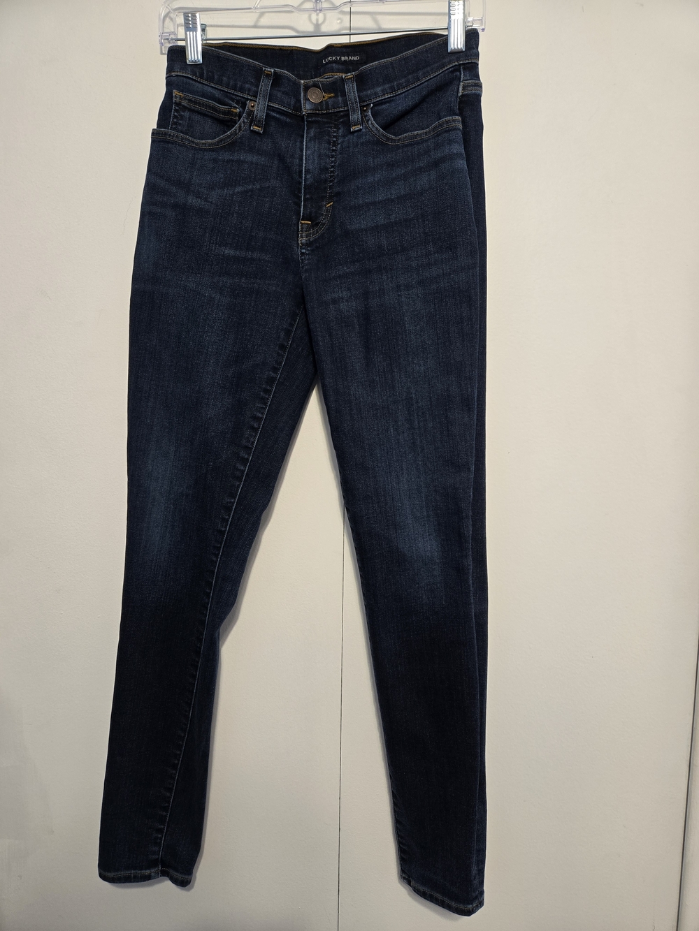 Lucky‎ Brand Ava Mid Rise Skinny Jeans Dark Wash Women's 27x29 Stretch Denim
